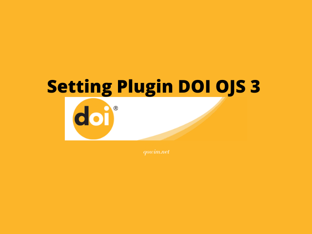 setting plugin DOI OJS 3