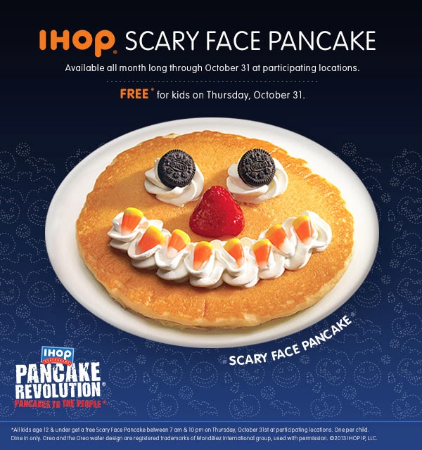 Halloween Freebies 2013: Free Scary Face Pancakes From 
