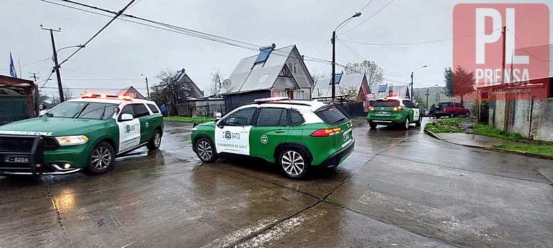 Detenidos tres individuos armados tras amenazas y disparos en Osorno