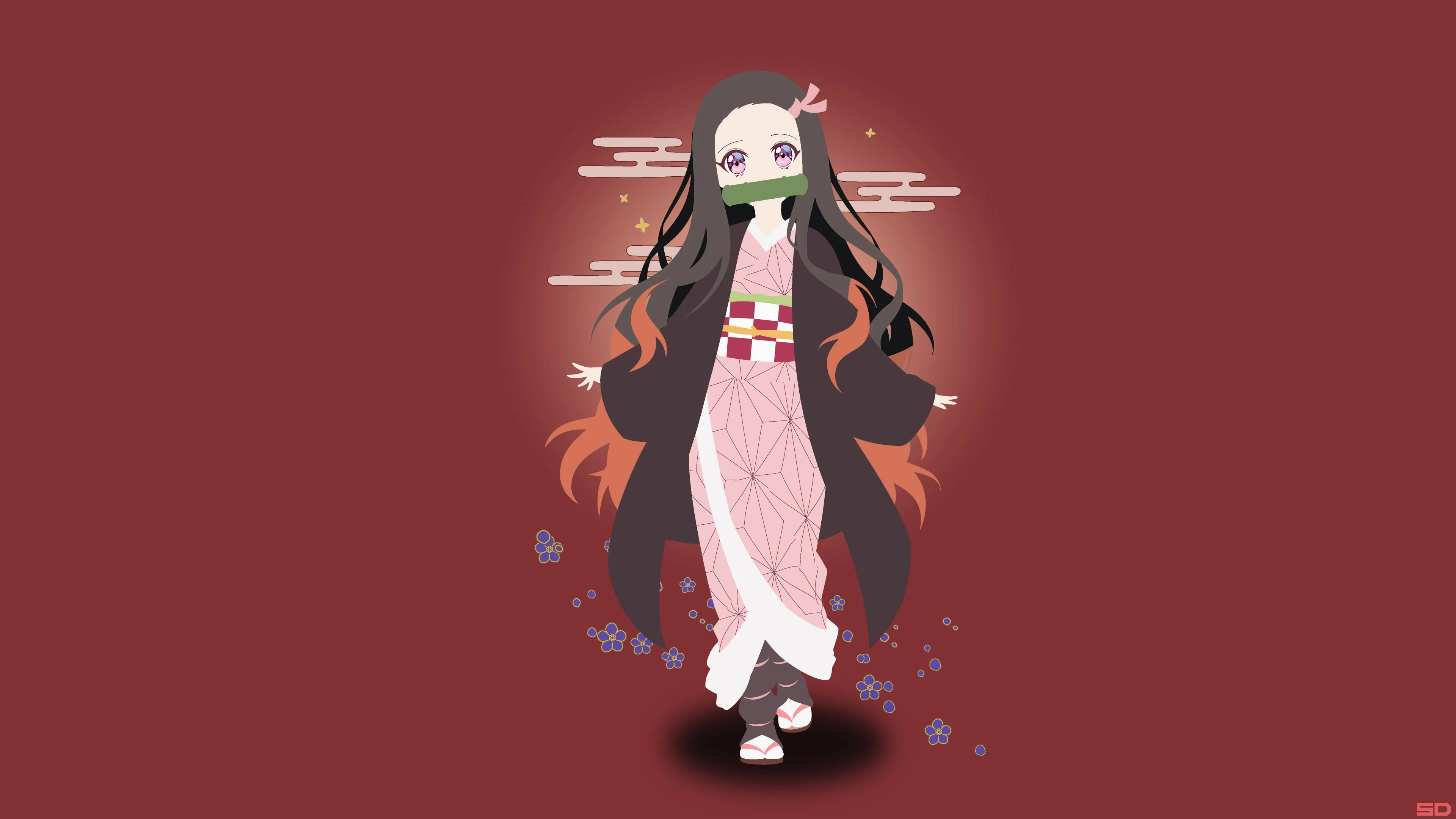 Cute Nezuko Digital Art Demon Slayer 