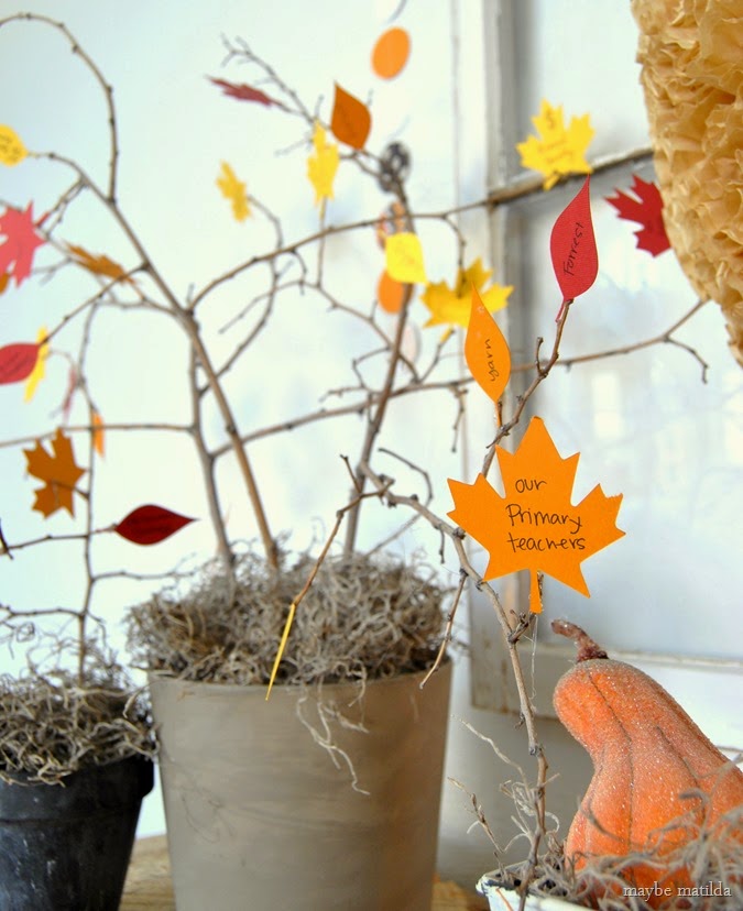DIY Thankful Tree // www.maybematilda.com