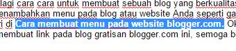 Cara menyisipkan link pada artikel blogger, bloggspot.com. Panduan membuat blog gratis