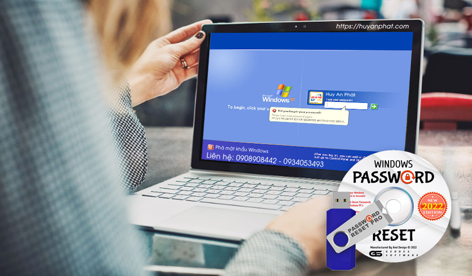 Phá mật khẩu windows – Dịch vụ sữa chữa máy tính