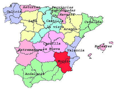 Resultado de imagen de M. divisiones administrativas EspaÃ±a despues J. Burgos