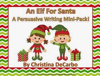 http://www.teacherspayteachers.com/Product/An-Elf-For-Santa-Persuasive-Writing-Mini-Pack-430298