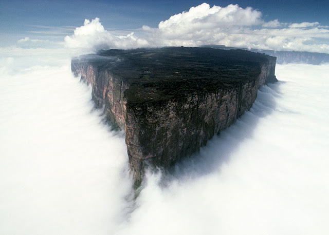 Mount Roraima at the junction of Brazil, Venezuela and Guyana