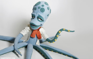 octopus puppet by NY based puppet maker (Furry Puppet Studio)