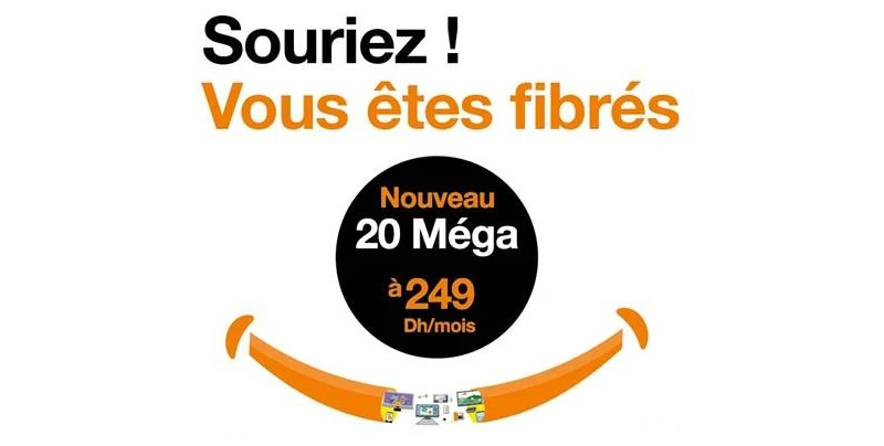 fibre orange maroc 20 mega