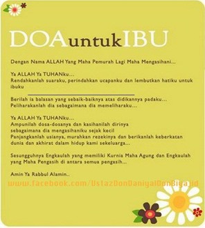  Kata Kata  Doa  untuk  Ibu  Bahasa Arab dan Artinya 