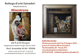 Solo show art exhibition Bottega d'arte Salvadori Pescia Tuscany Italy