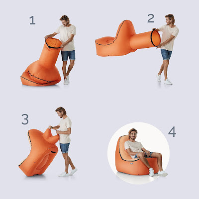 No Need A Pump If You Use TRONO Inflatable Lounge Chair For Outdoor Relax