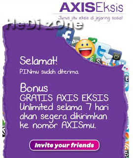 Trik Internet Gratis AXIS Unlimited