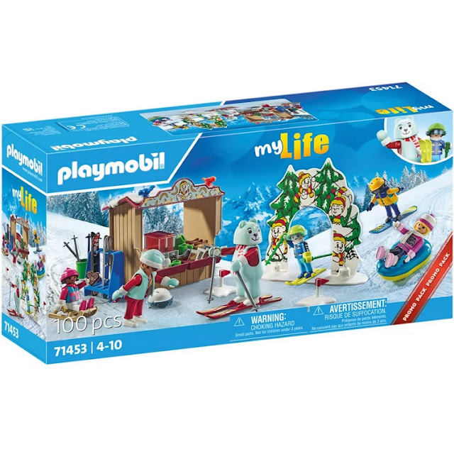 Promo-pack pause au stand pendant cours de ski Playmobil 71453.