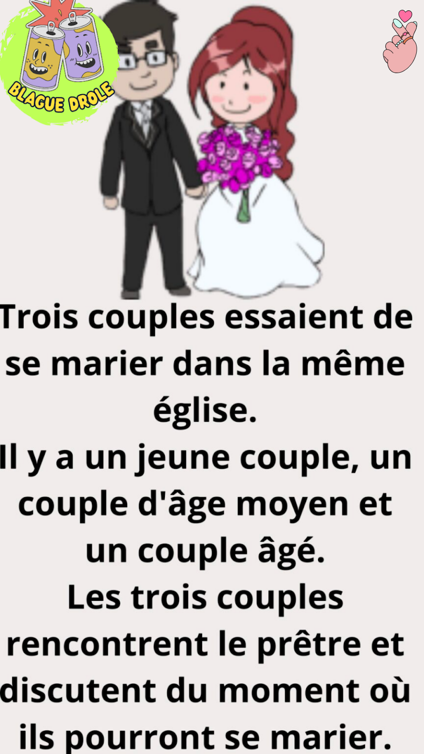 Trois couples veulent se marier