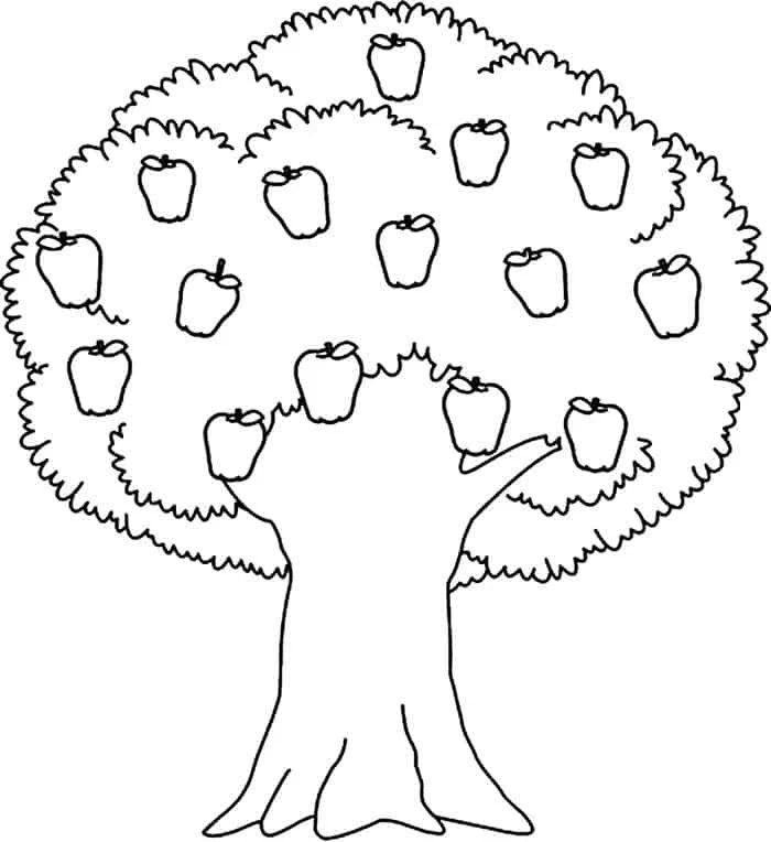 Fall Apple Coloring Pages