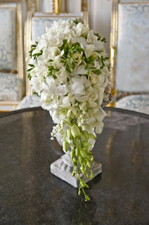 bouquet do casamento de Charlene Wittstock, flores