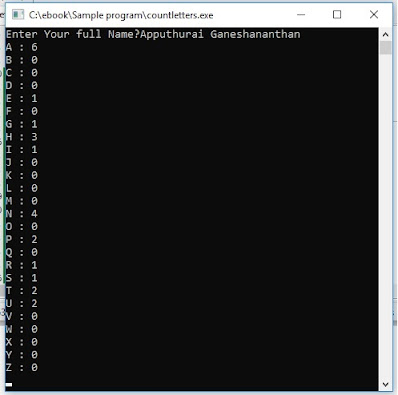 Pascal and Python Program to Count number Alphabets in given String