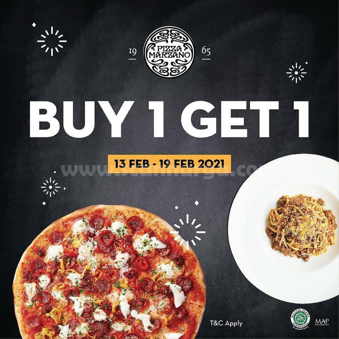 Promo PIZZA MARZANO Beli 1 GRATIS 1