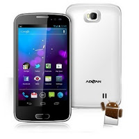 Advan Vandroid S5A (512MB/4GB/3G) Black, White, layar 5"