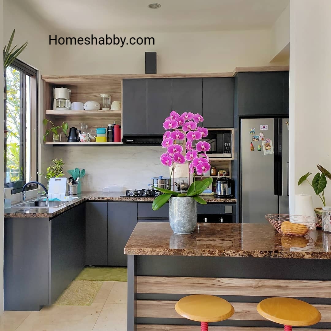 6 Inspirasi Desain Dapur Modern Dengan Kitchen Island Ciptakan Suasana Ala Cafe Homeshabbycom Design Home Plans