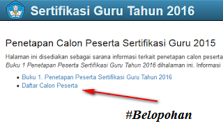 Cara Cek Peserta Sertifikasi Guru 2016 Terbaru