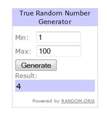August Random Number