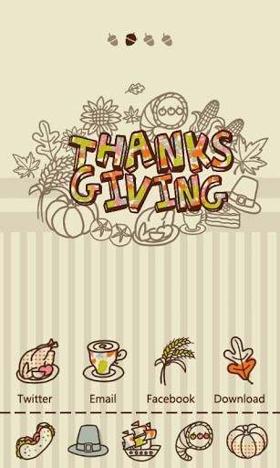 Tema Go Launcher Baru ThanksGiving Apk Download