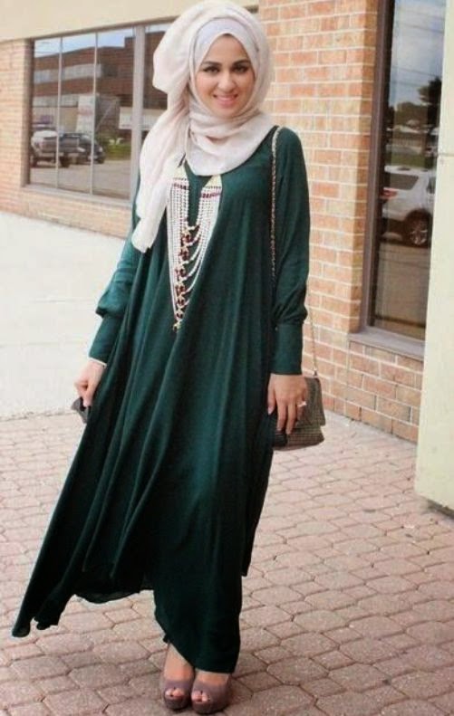 20 Contoh Model  Baju  Muslim Abaya  Terkini dan Terpopuler 