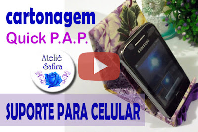 Suporte para celular Cartonagem Passo a Passo