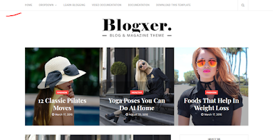 Blogxer template