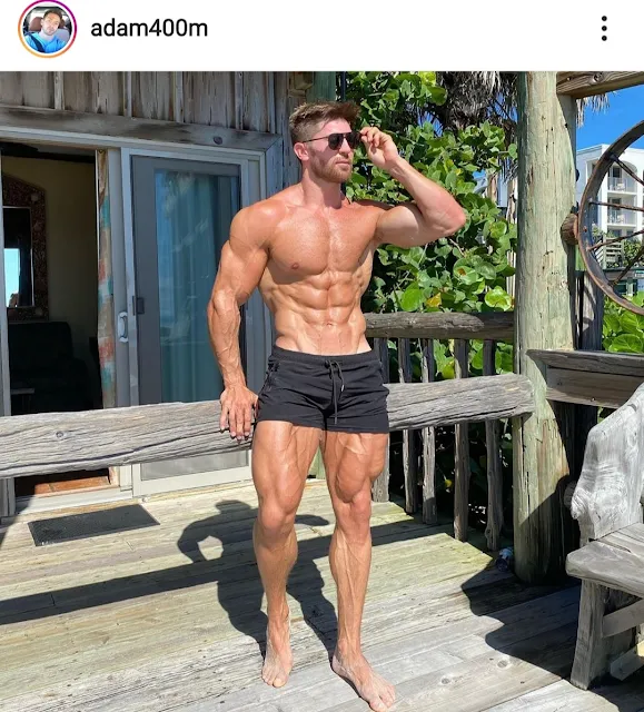 Adam british bodybuilder big legs and ripped