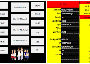 Aplikasi Absensi Siswa Versi Excel Terbaru Dengan Fitur Grafik