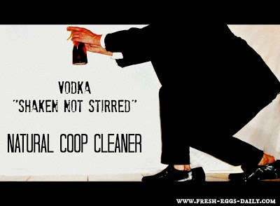 ... : Vodka Shaken not Stirred Natural Lemon Peel Chicken Coop Cleaner
