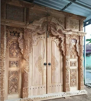 harga pintu gebyok kayu jati