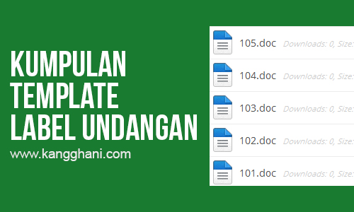 Kumpulan Format Label Undangan Untuk Ms Word Kang Ghani