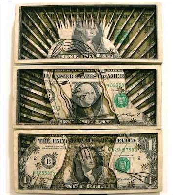 Brilliant creations in one dollor bills Seen On www.coolpicturegallery.net