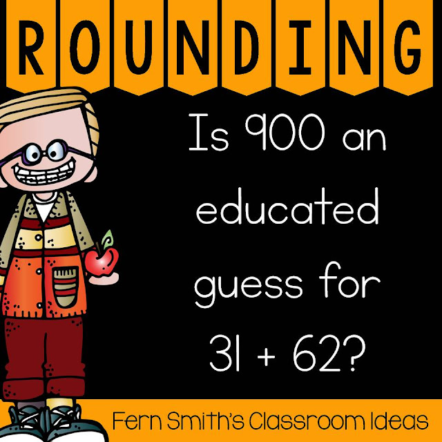 Fern Smith's Classroom Ideas Resources for Teaching Rounding to the Nearest Ten or Hundred.