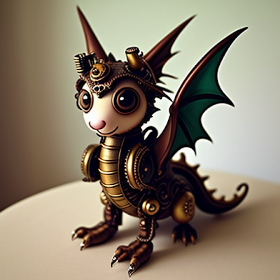 Steampunk Dragon Statue Miniature 3D amazingwallpapersa blogspot com (2)