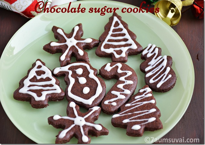 Chocolate sugar cookies 