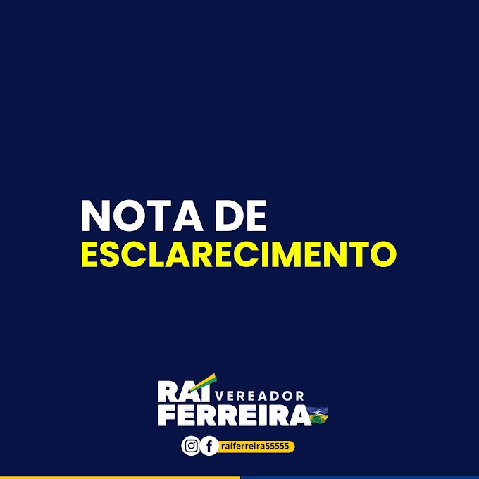 NOTA DE ESCLARECIMENTO