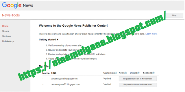  Cara Mendaftar Blog Atau Website Google News CARA MENDAFTAR BLOG ATAU WEBSITE GOOGLE NEWS