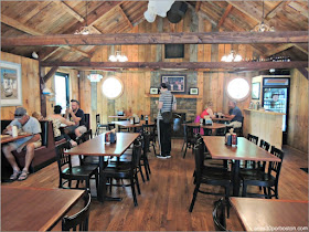 Comedor del Lobster Shack Al's Seafood en New Hampshire