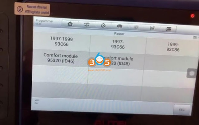 Autel IM608 VW Passat B6 B7 CC Add Key via Dump 6
