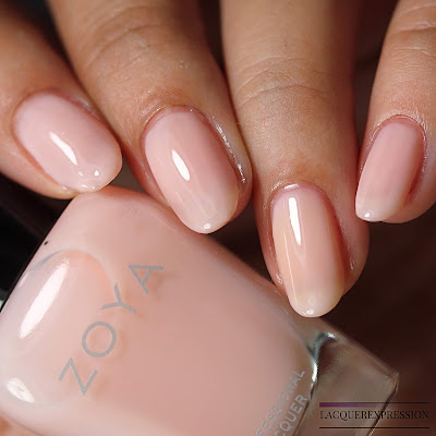 Nail polish swatch of Bela from the Zoya Bridal Bliss collection