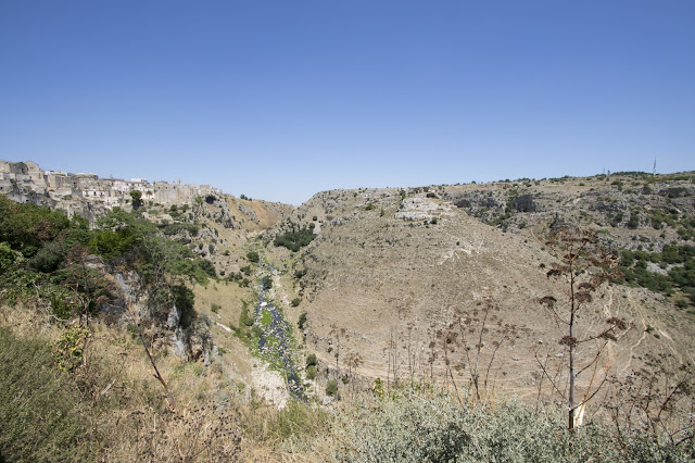 Panorama di Matera sulla Gravina