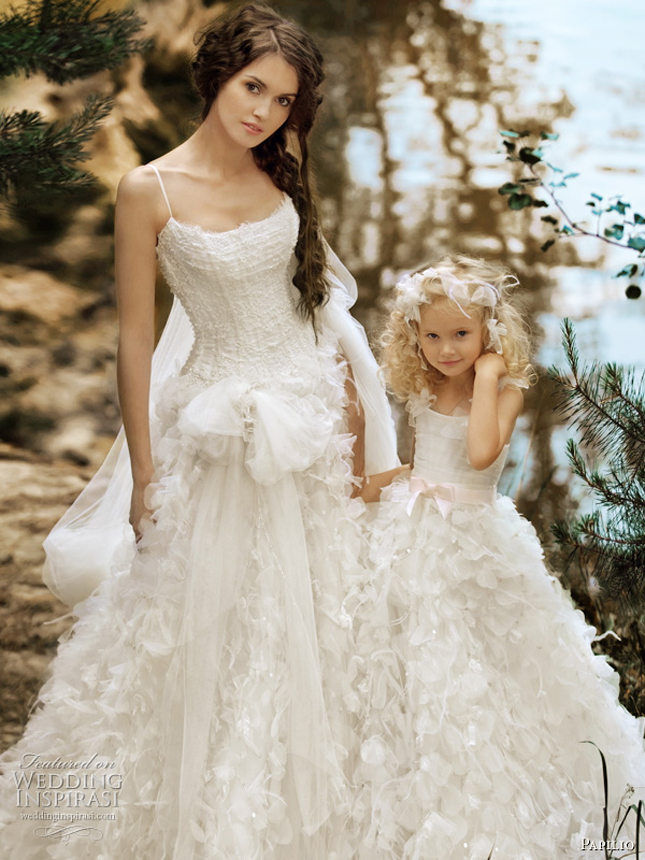 Matching Flower  Girl  Dresses  to Bridal  Gowns  Belle The 