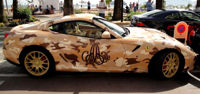 Ferrari 599 GTB Custom Camouflage |  Ferrari 599 GTB Custom Paint |  Ferrari 599 GTB Desert Camouflage