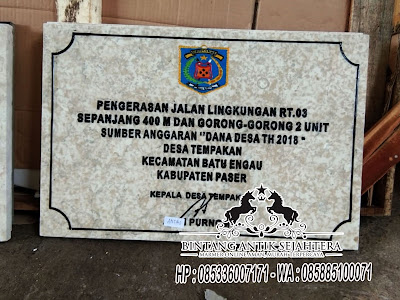 Prasasti Marmer Surabaya, Marmer Prasasti Peresmian, Harga Prasasti dari Marmer