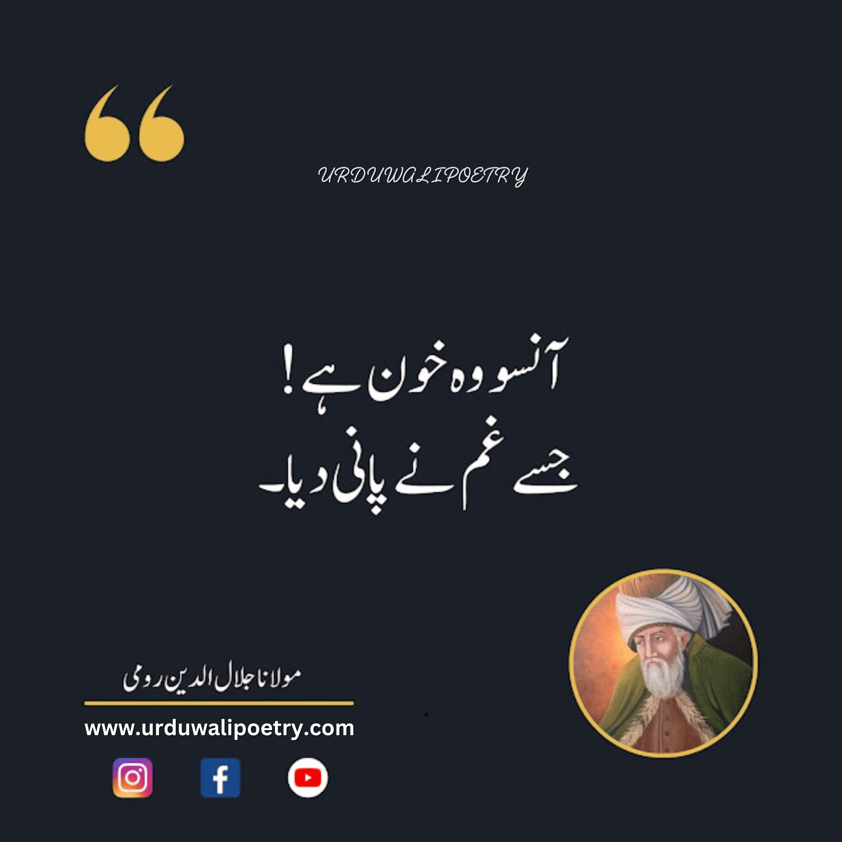 Best Rumi Quotes on Life in Urdu | Maulana Rumi Sufi Quotes in Urdu