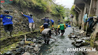 Sungai Cikapundung Kolot di Kelurahan Merdeka, Jadi Target Pembersihan Satgas Sektor 22 Sub 05